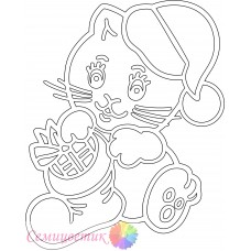 Кот с подарком